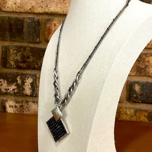 Park Lane Edgy Diamond Shaped Pendant necklace - Picture 4 of 5